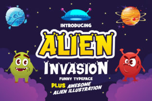 Alien Invasion: A Playful Display Font for Creative Projects