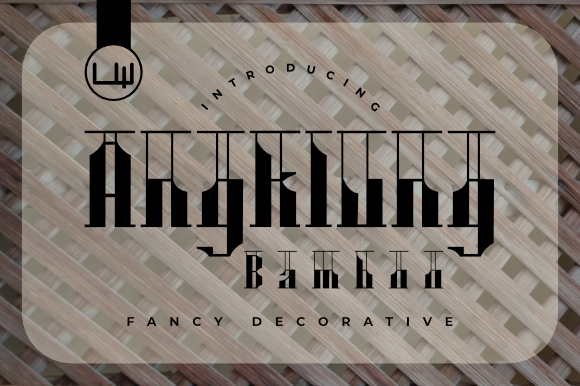 Angklung Bamboo: A Bold Typeface for Authentic Branding