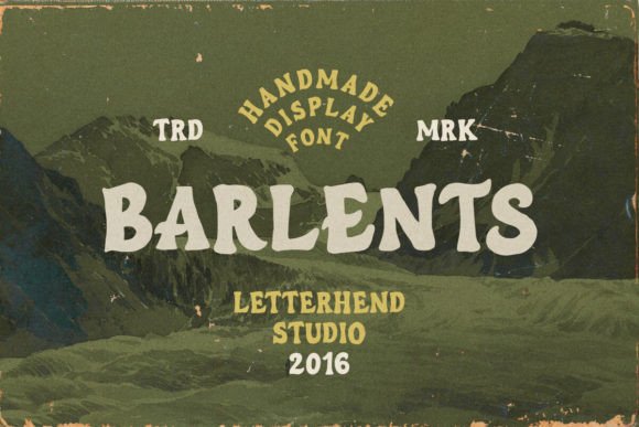 Barlents: A Vintage Display Font with Timeless Character