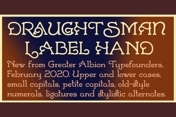 Draughtsman Label Hand: A Font with Vintage Soul and Modern Edge