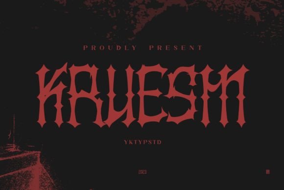 Kruesm: The Eerie Typeface That Haunts Your Designs