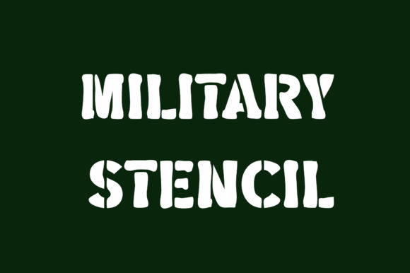 Military Stencil: Bold Typography for High-Impact Projects