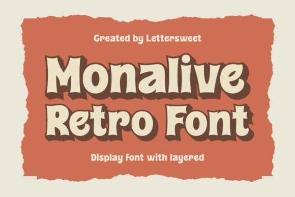 Monalive: A Retro Display Font Packed with Vibrant Energy