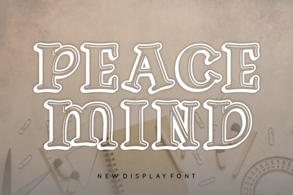 Peace Mind: The Modern Display Font with a Standout 3D Effect
