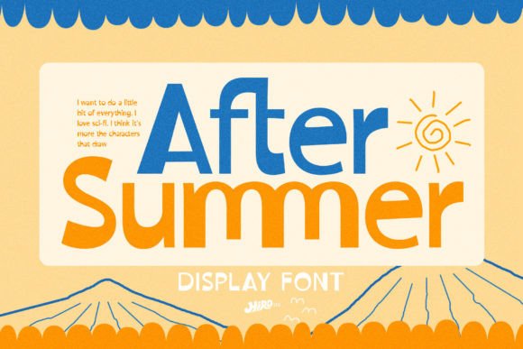 Reviving Retro Vibes with the After Summer Display Font