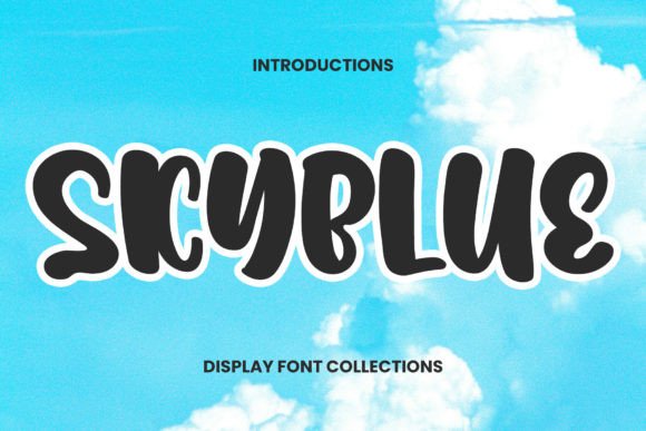 Skyblue: A Playful Typeface for Cheerful, Eye-Catching Designs