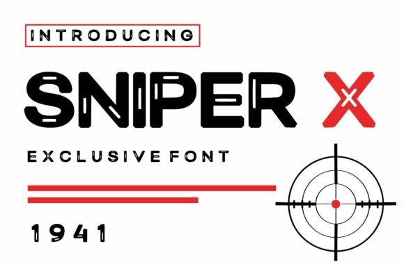 Sniper X: The Bold Display Typeface for High-Impact Design