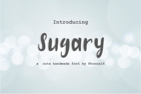 Sugary: The Display Font That Feels Like a Sweet Treat